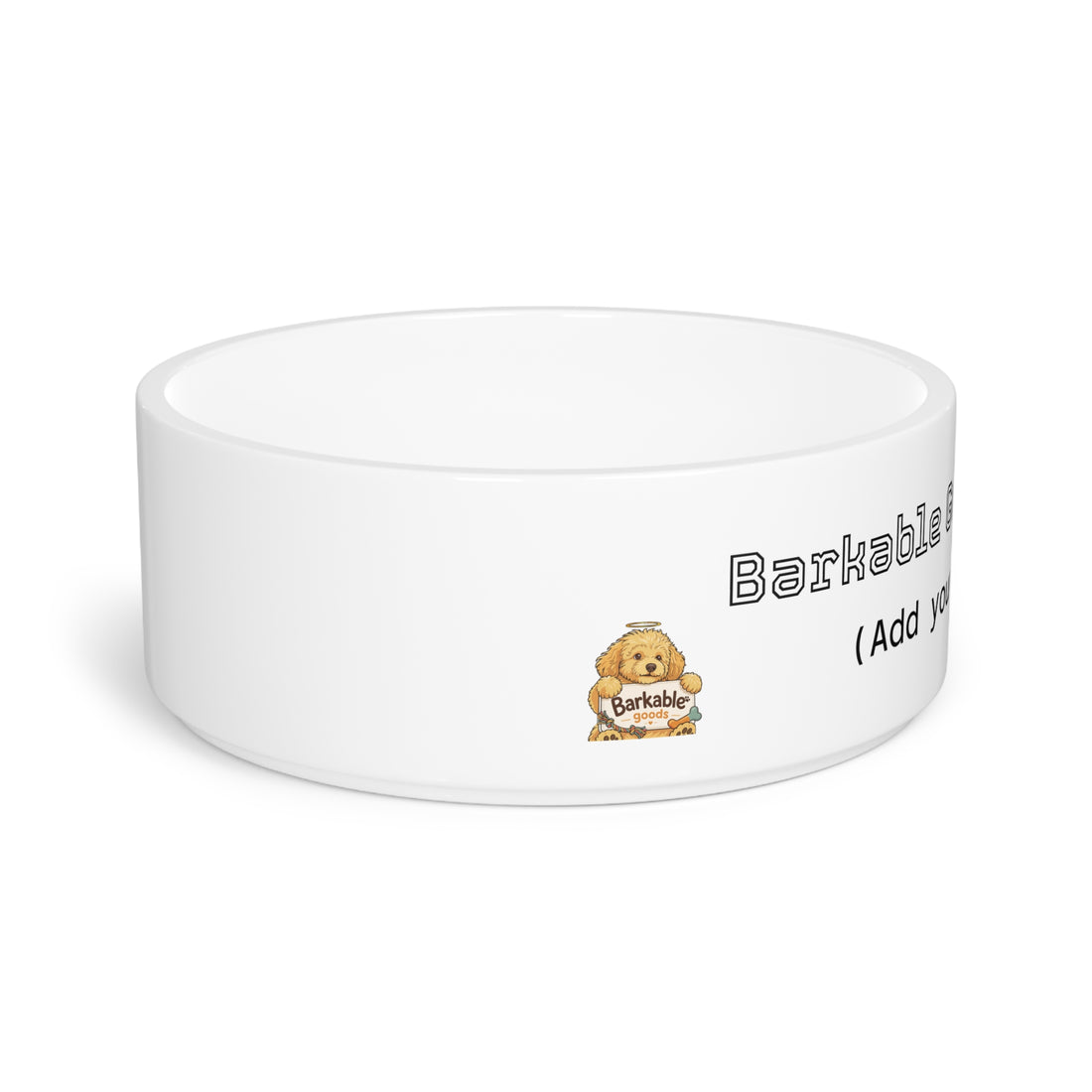 Barkable Personalized Ceramic Pet Bowl
