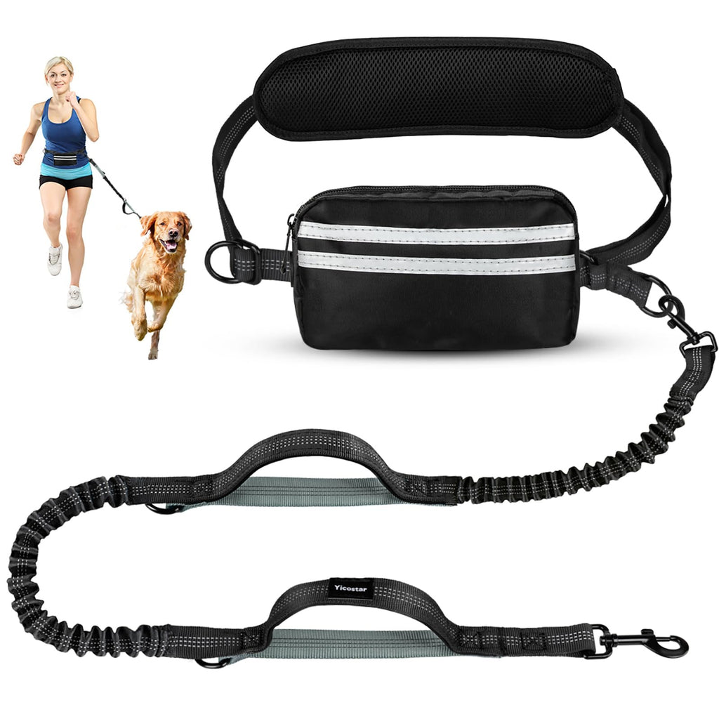 Barkable Hands-Free Bungee Leash — Waist Belt & Pouch