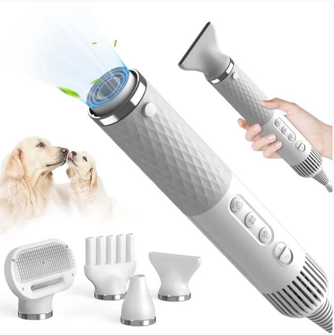 Barkable PawDry 2-in-1 Pet Dryer & Grooming Brush