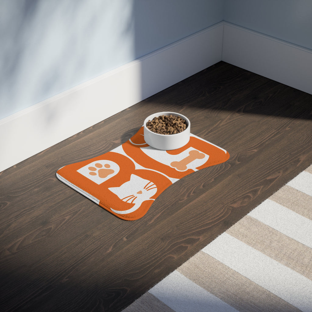 Barkable Pet Feeding Mat — Bone & Paw Design