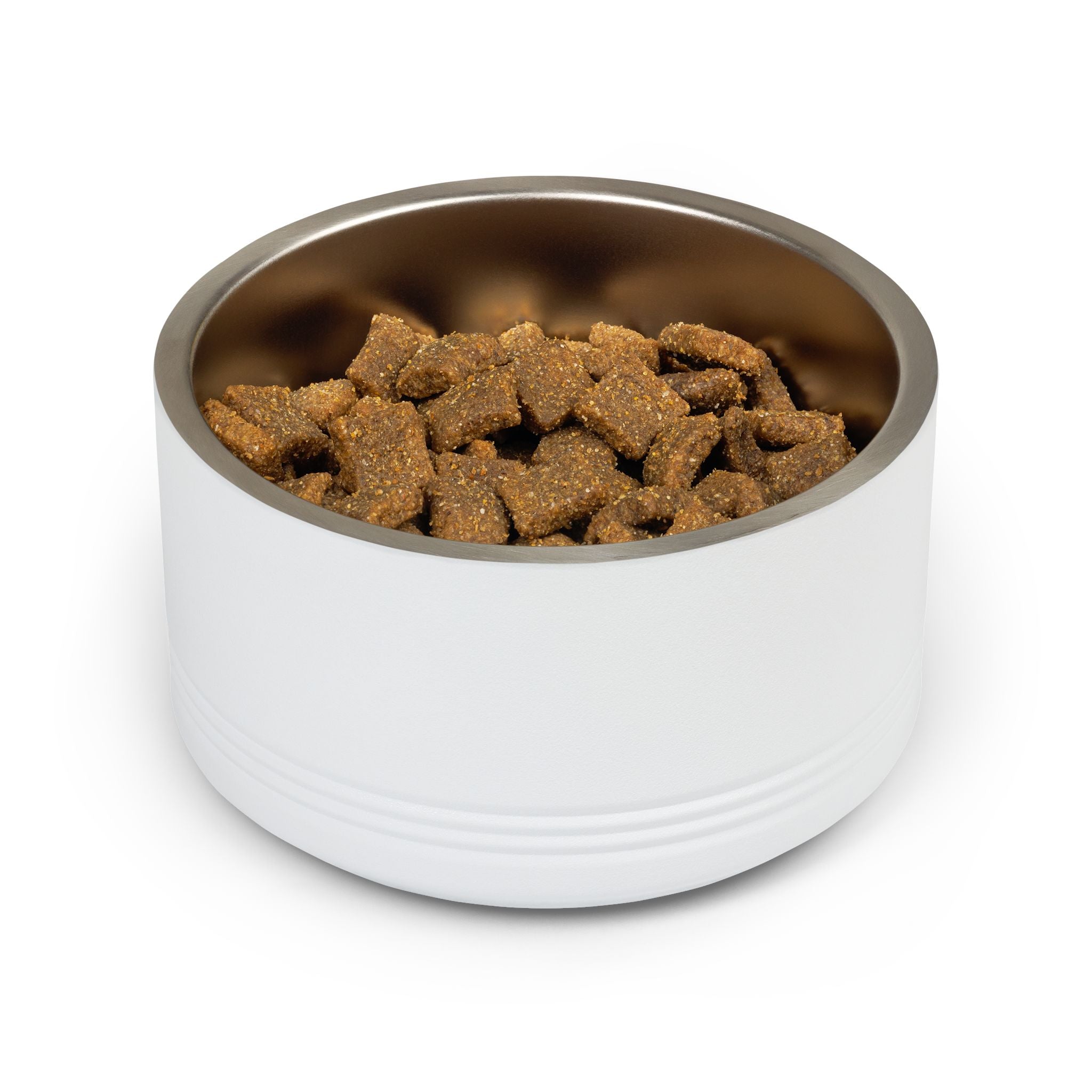 Barkable Stainless Pet Bowl — 18 oz, Paw Design