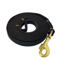 Barkable Leather Leash — 4 ft, Black