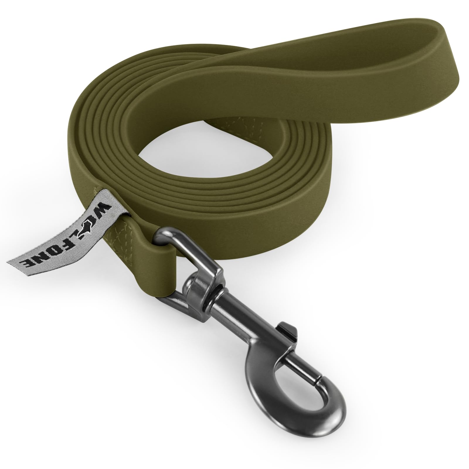 Barkable Waterproof Leash — 5 ft, Army Green