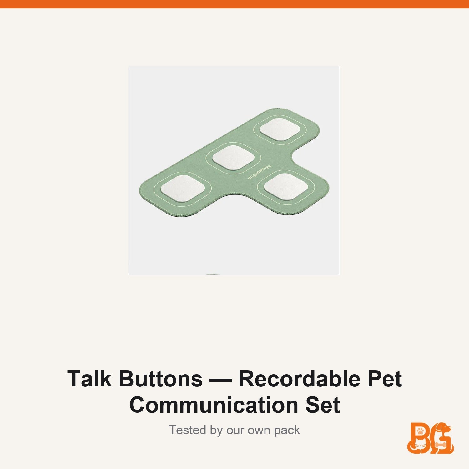 Barkable Talk Buttons — Recordable Pet Communication Set