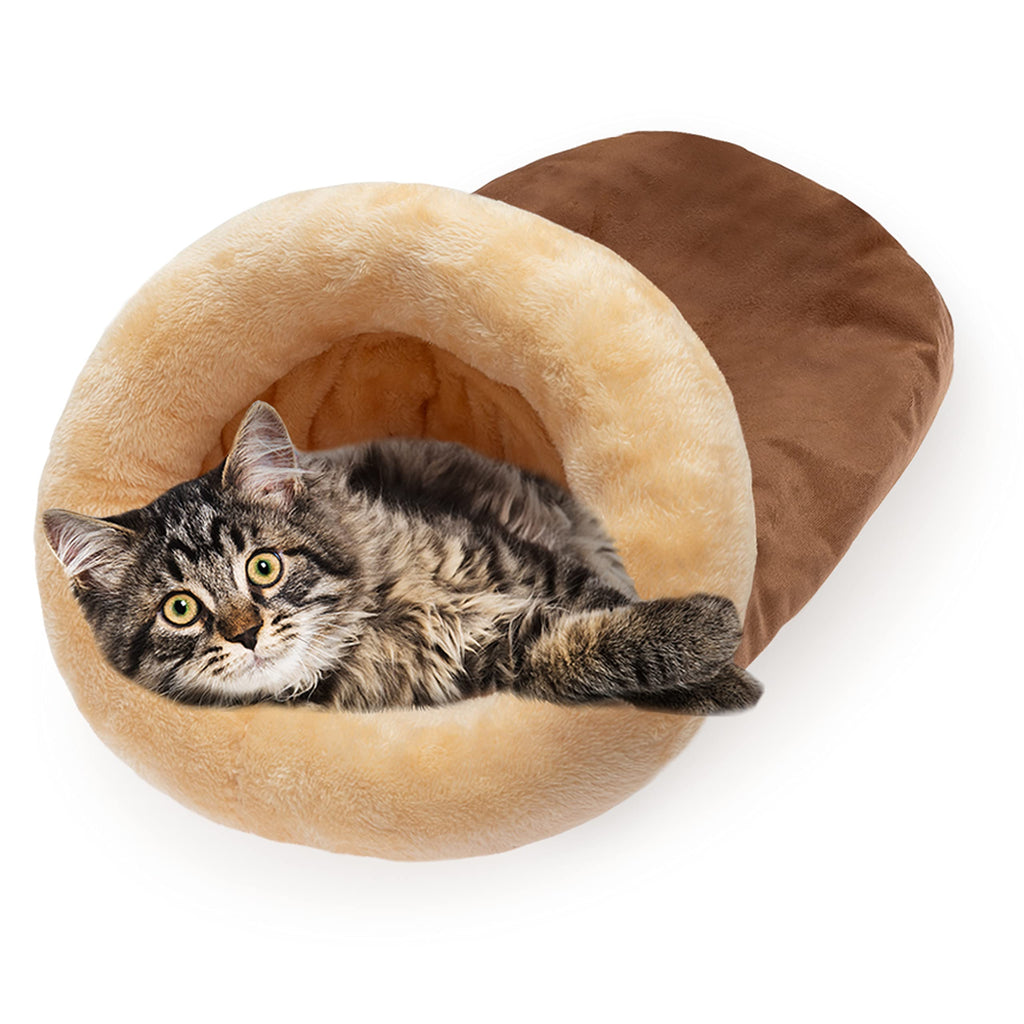 Barkable Slipper Cat Cave — Faux Suede