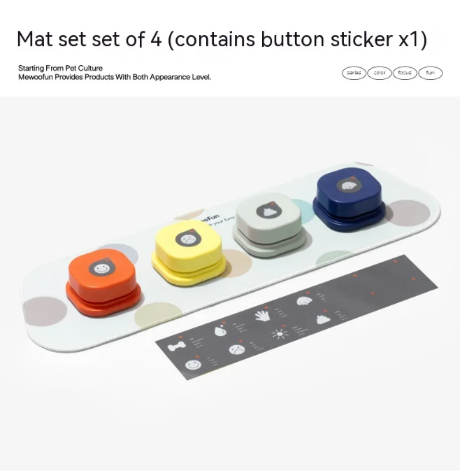 Barkable Talk Buttons — Recordable Pet Communication Set