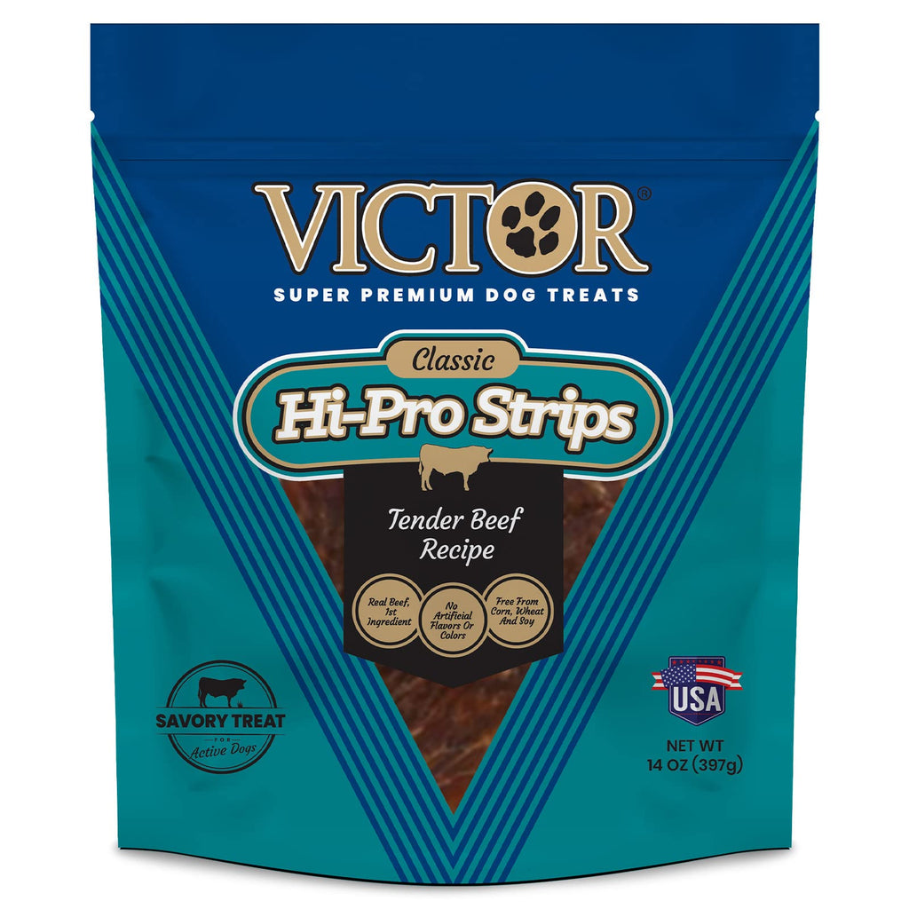 Victor Classic Hi-Pro Beef Strips — 14 oz