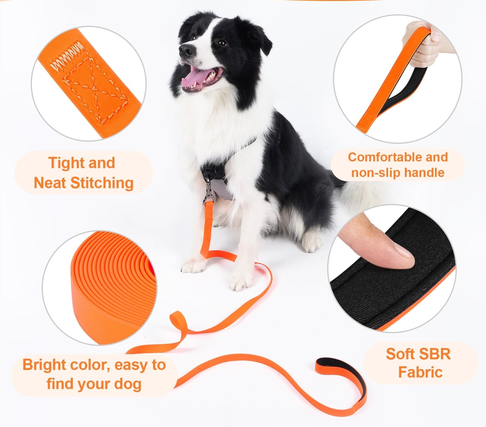 Barkable Waterproof Longline Leash — Recall Training