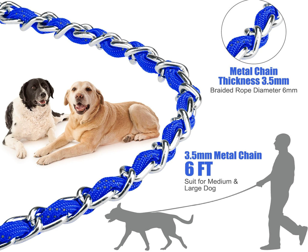 Barkable Chew-Proof Steel Leash — 3.3 ft