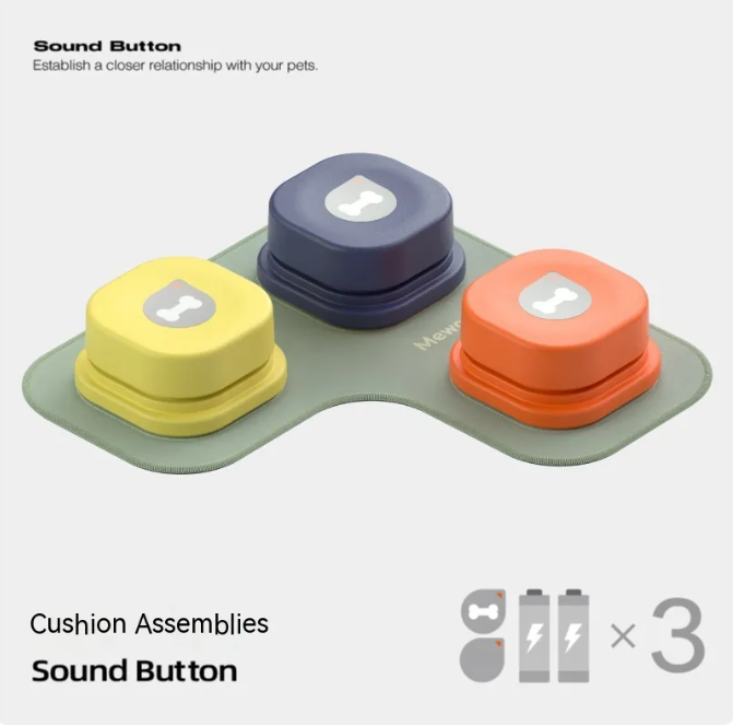 Barkable Talk Buttons — Recordable Pet Communication Set