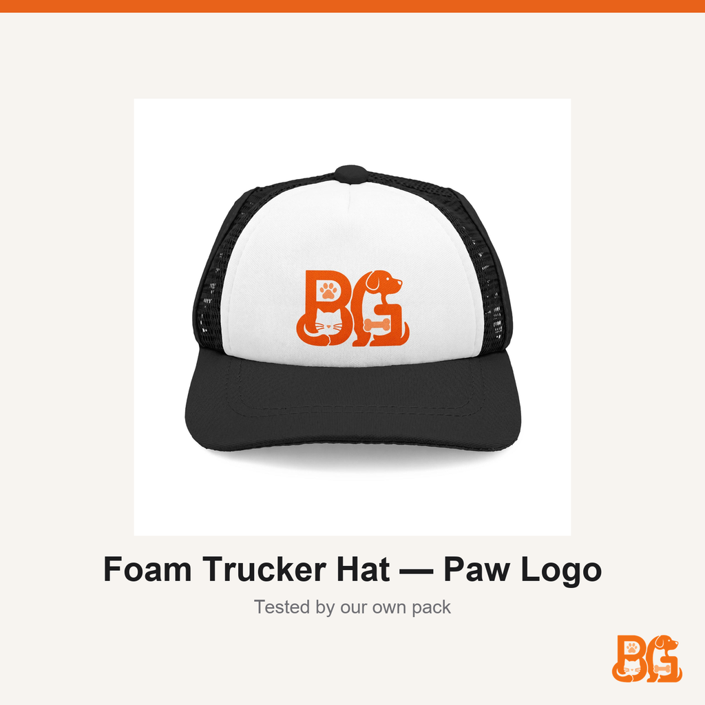 Barkable Foam Trucker Hat — Paw Logo