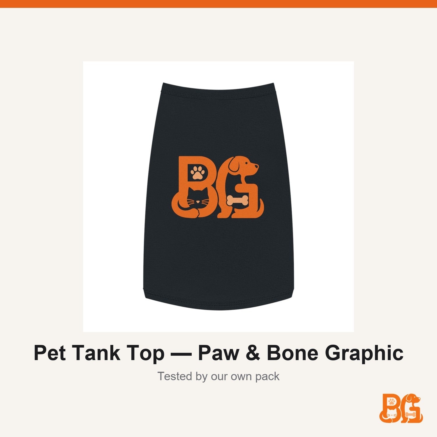 Barkable Pet Tank Top — Paw & Bone Graphic