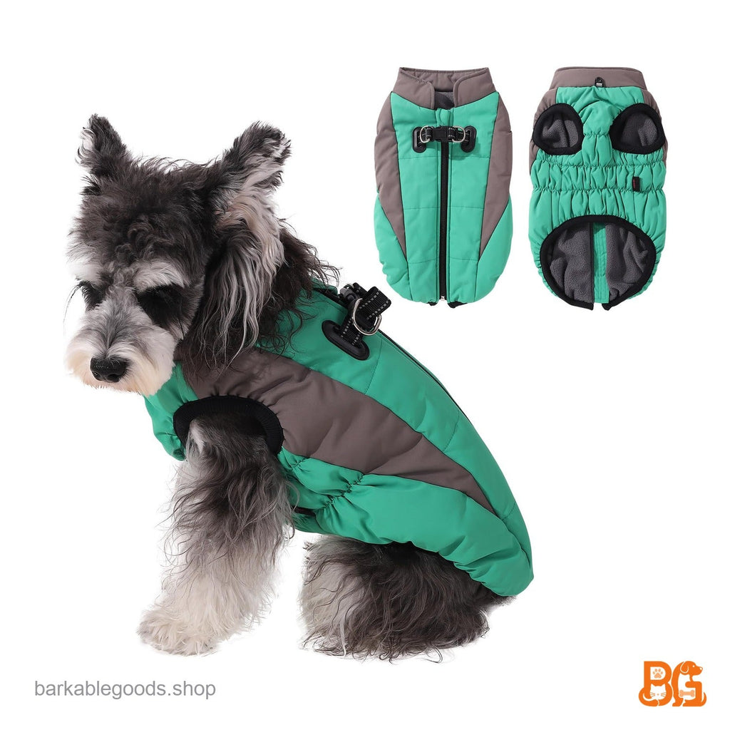 Barkable Winter Dog Coat — Built-In Harness