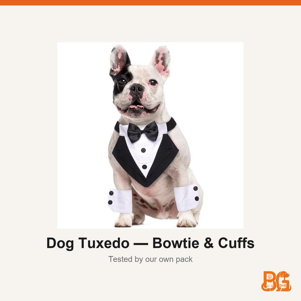 Barkable Dog Tuxedo — Bowtie & Cuffs