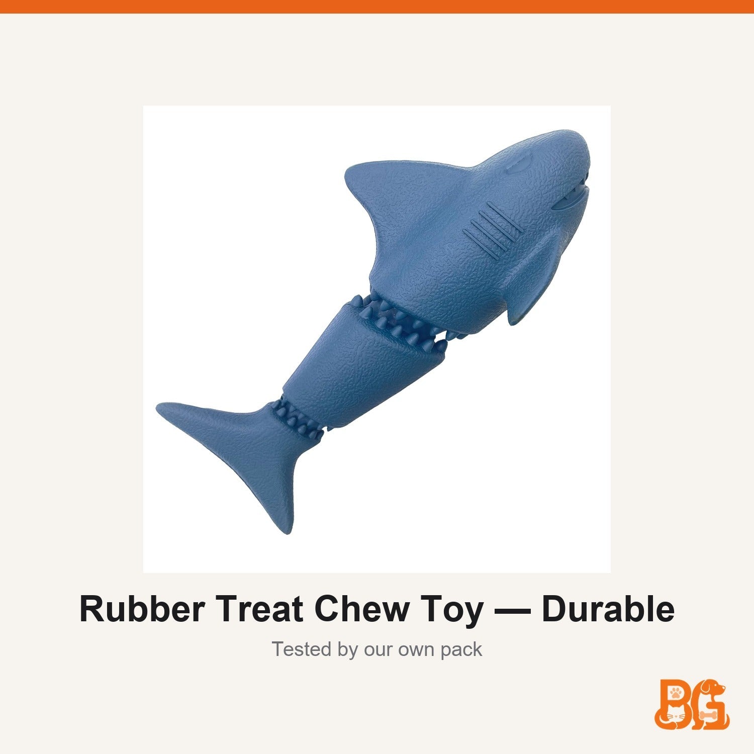 Barkable Rubber Treat Chew Toy — Durable