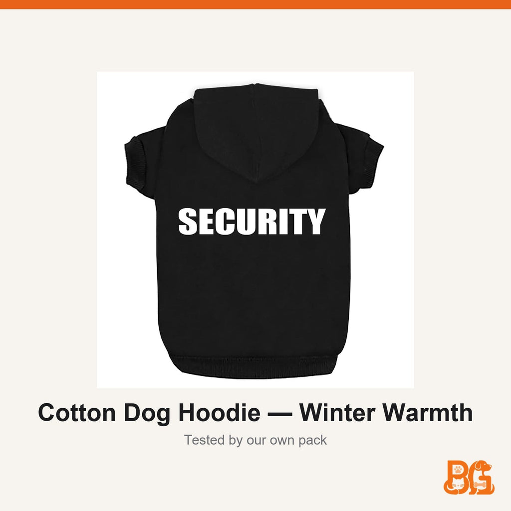 Barkable Cotton Dog Hoodie — Winter Warmth